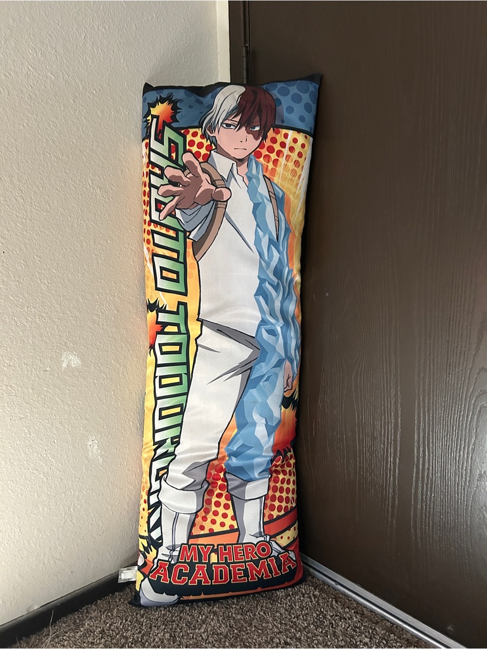 Todoroki My Hero Academia Body Pillow White/Blue